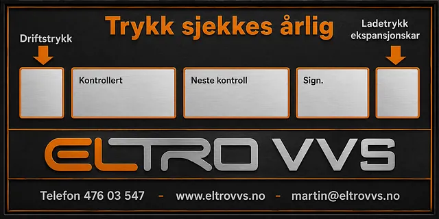 Trykk sjekkes årlig